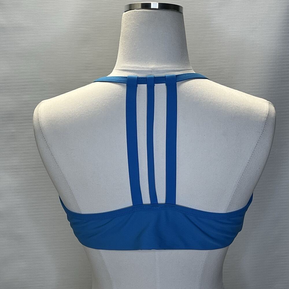 Athleta Blue Bikini Top T Back Women’s Size XL A-C Removable Padding